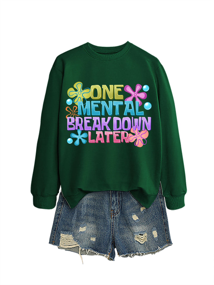 Kvinnors sweatshirt med kreativt tryck Mirla-Eva Jonsson