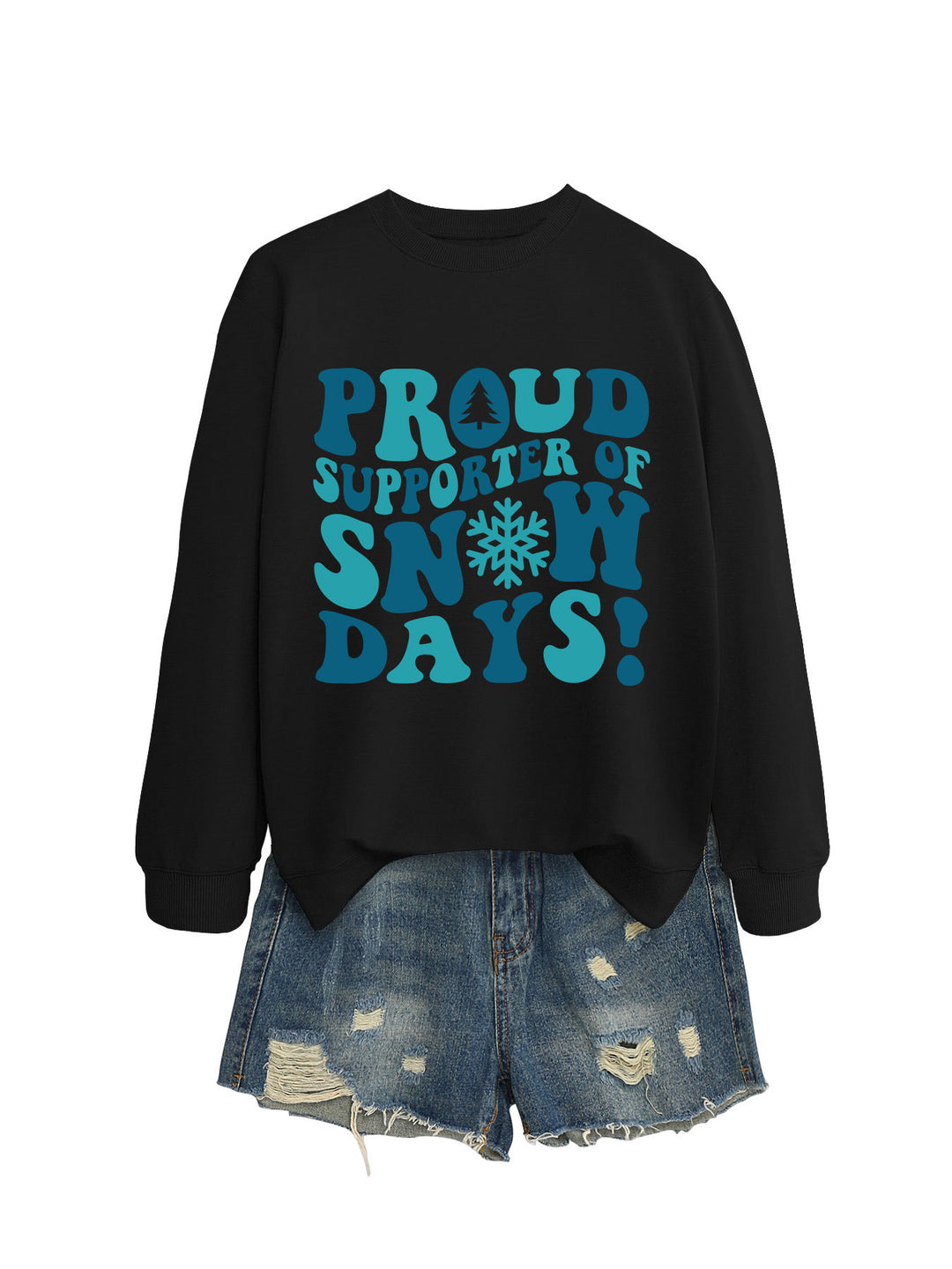 Kvinnors sweatshirt med kreativt tryck och avslappnad passform Mirla-Eva Jonsson