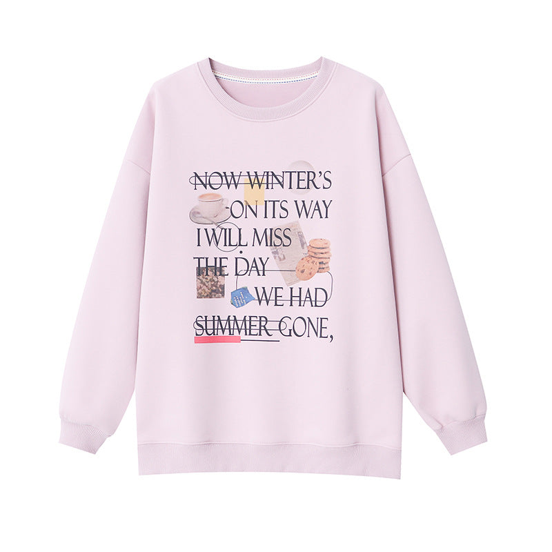 Kvinnors sweatshirt med kreativt tryck och avslappnad passform Mirla-Eva Jonsson
