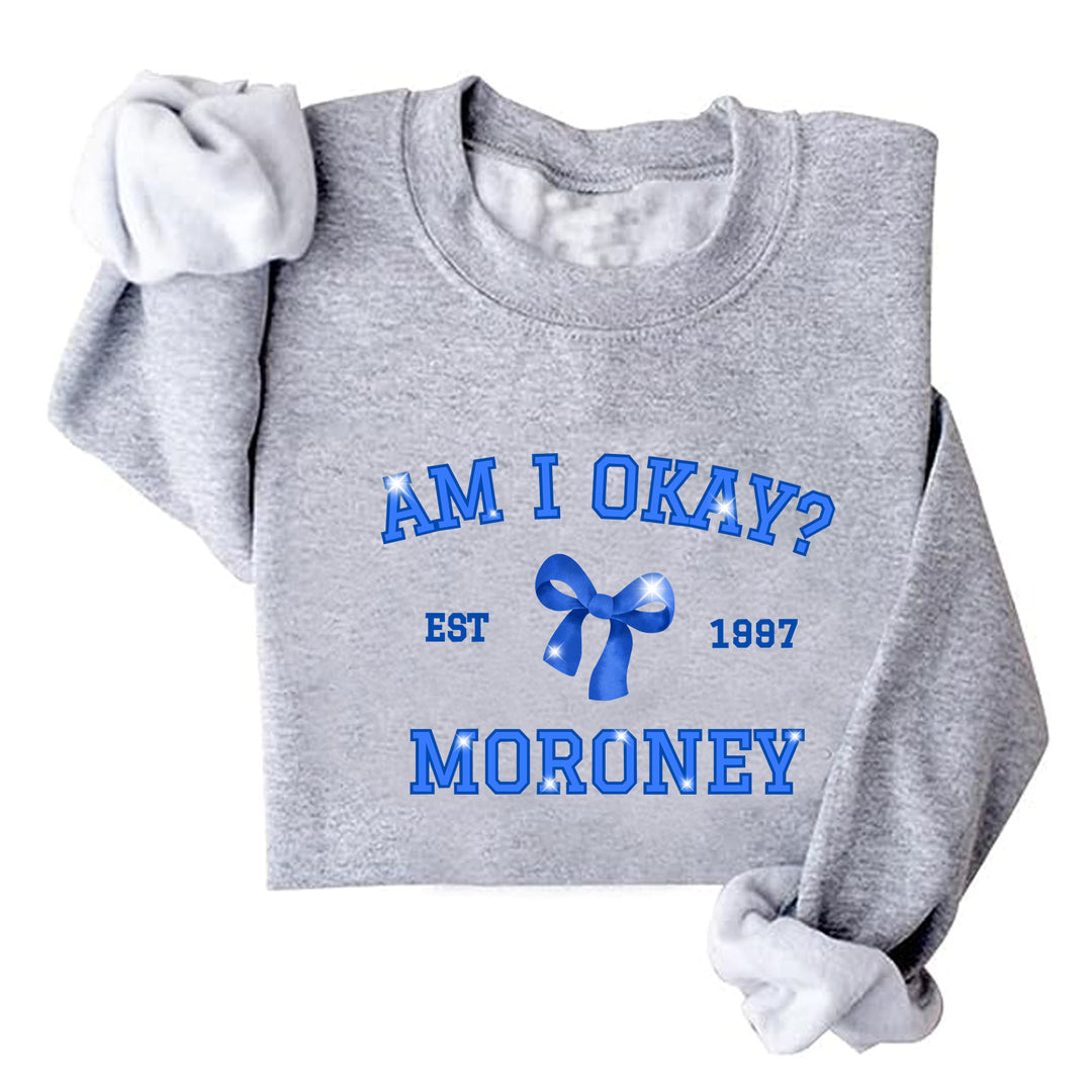 Kvinnors sweatshirt med kreativt tryck och lekfull design Mirla-Eva Jonsson