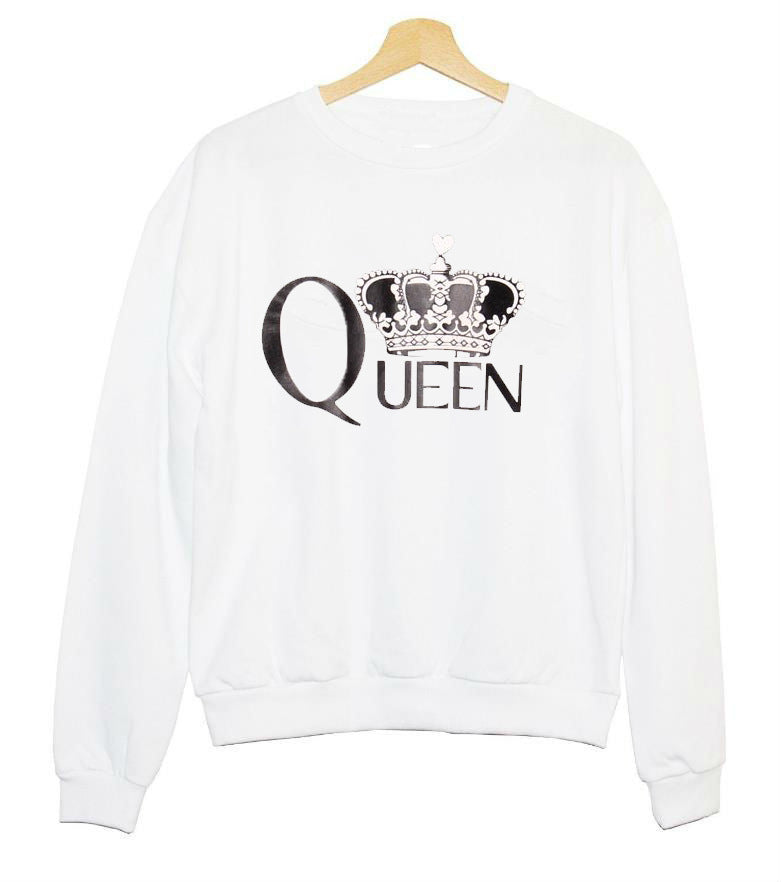 Kvinnors sweatshirt med kungligt tryck Mirla-Eva Jonsson