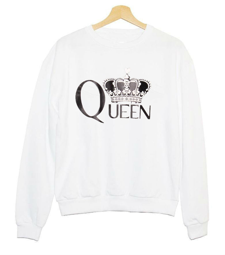 Kvinnors sweatshirt med kungligt tryck Mirla-Eva Jonsson
