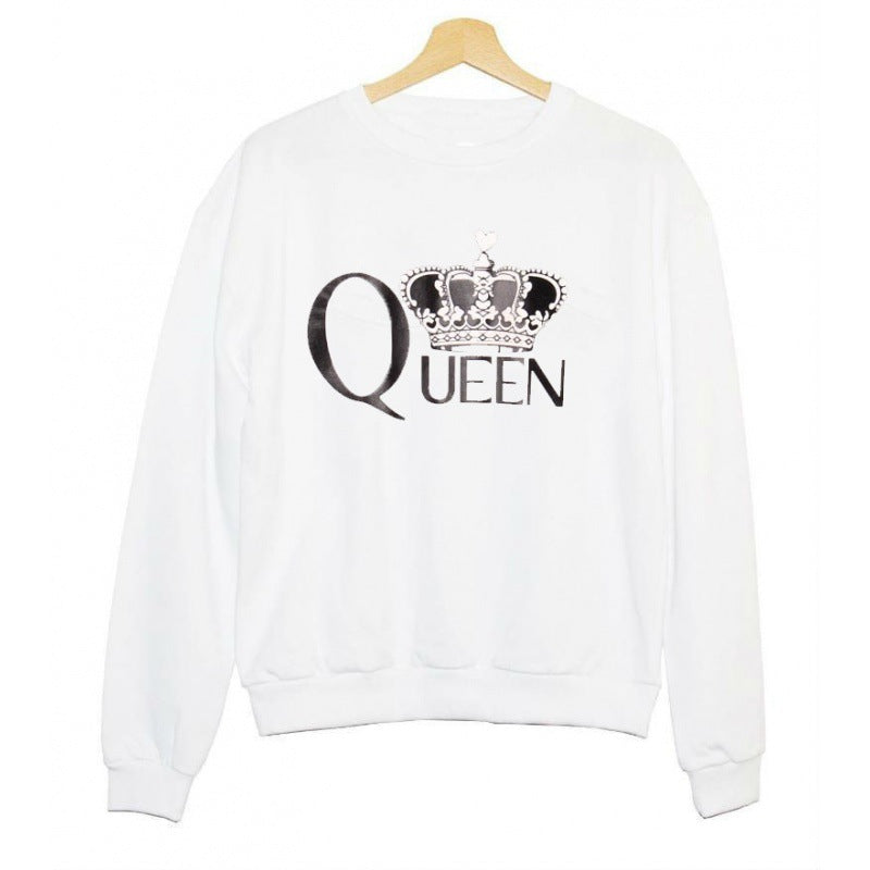 Kvinnors sweatshirt med kungligt tryck Mirla-Eva Jonsson