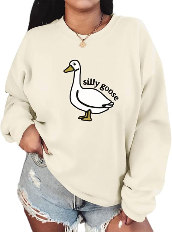 Kvinnors sweatshirt med lekfullt hotmot och avslappnad passform Mirla-Eva Jonsson