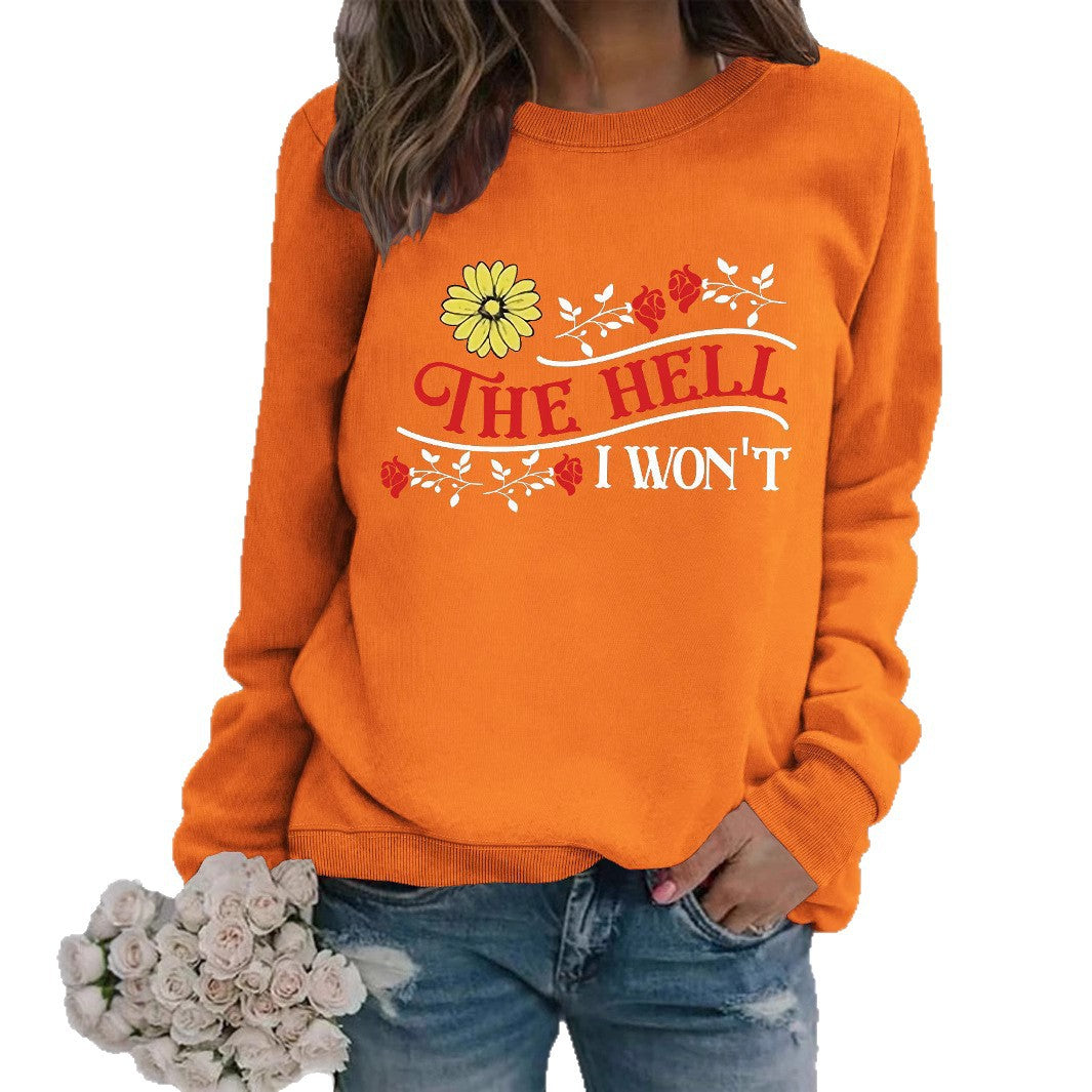 Kvinnors sweatshirt med lekfullt motiv och bekväm passform Mirla-Eva Jonsson
