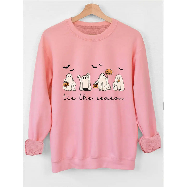 Kvinnors sweatshirt med lekfullt spöklikt mönster Mirla-Eva Jonsson