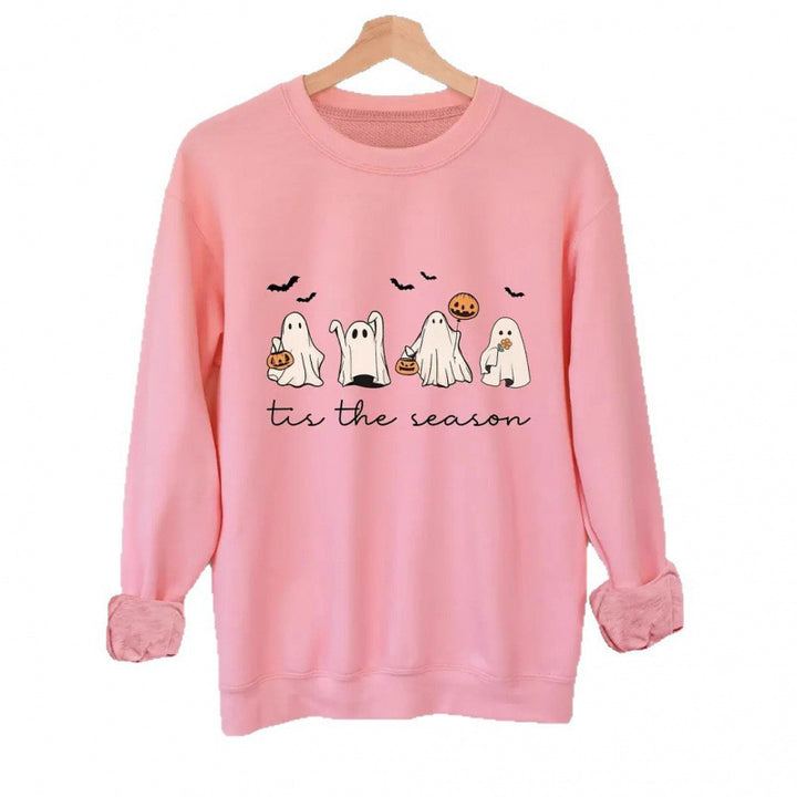 Kvinnors sweatshirt med lekfullt spöklikt mönster Mirla-Eva Jonsson