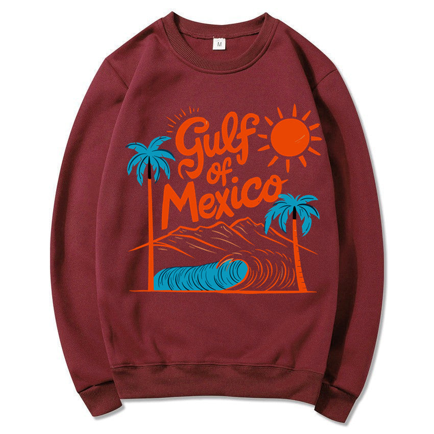 Kvinnors sweatshirt med maritim grafisk design och avslappnad passform Mirla-Eva Jonsson