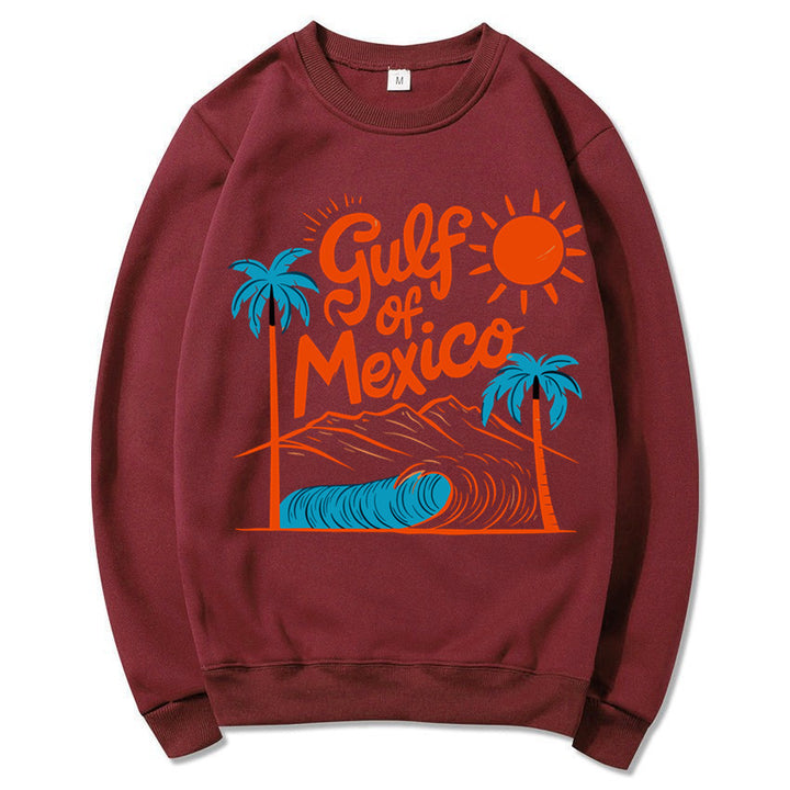 Kvinnors sweatshirt med maritim grafisk design och avslappnad passform Mirla-Eva Jonsson