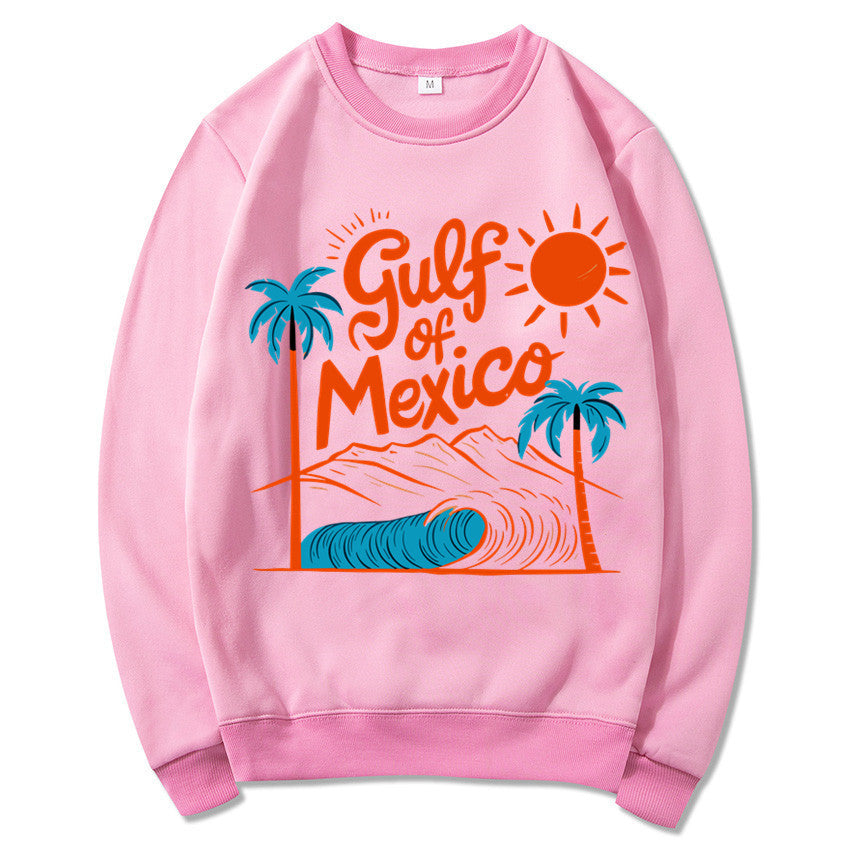 Kvinnors sweatshirt med maritim grafisk design och avslappnad passform Mirla-Eva Jonsson