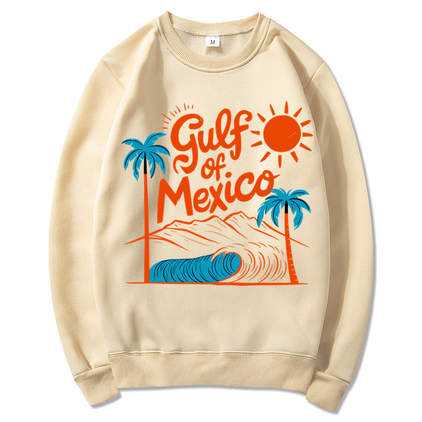 Kvinnors sweatshirt med maritim grafisk design och avslappnad passform Mirla-Eva Jonsson