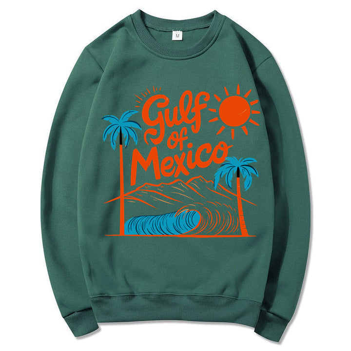 Kvinnors sweatshirt med maritim grafisk design och avslappnad passform Mirla-Eva Jonsson