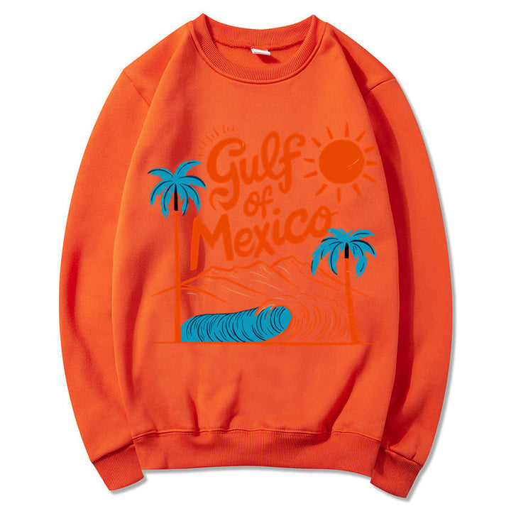 Kvinnors sweatshirt med maritim grafisk design och avslappnad passform Mirla-Eva Jonsson