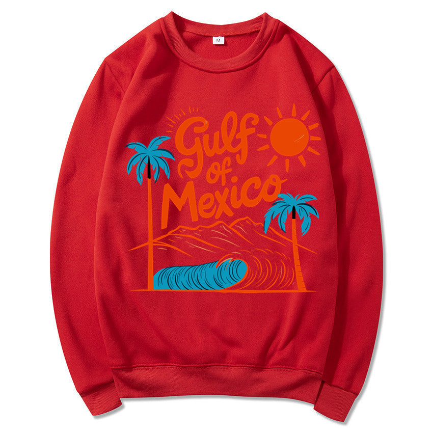 Kvinnors sweatshirt med maritim grafisk design och avslappnad passform Mirla-Eva Jonsson