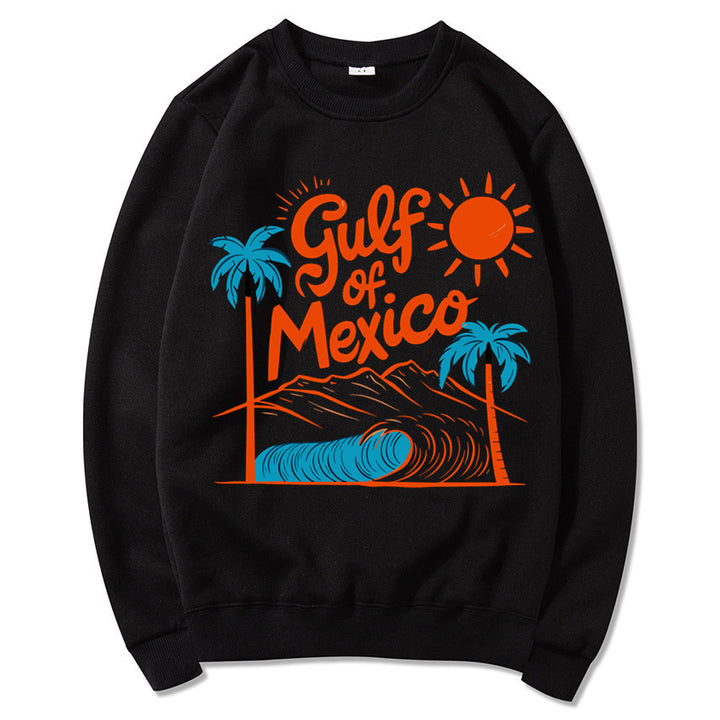 Kvinnors sweatshirt med maritim grafisk design och avslappnad passform Mirla-Eva Jonsson