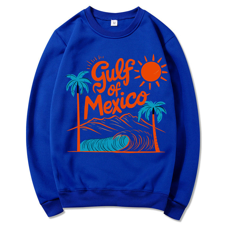 Kvinnors sweatshirt med maritim grafisk design och avslappnad passform Mirla-Eva Jonsson