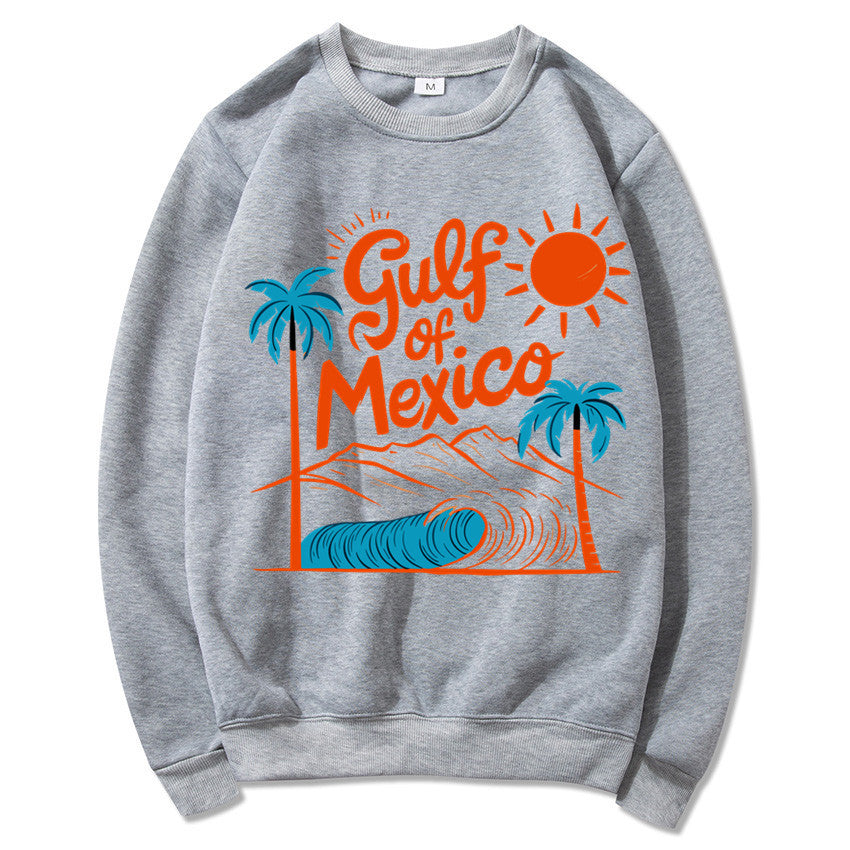 Kvinnors sweatshirt med maritim grafisk design och avslappnad passform Mirla-Eva Jonsson