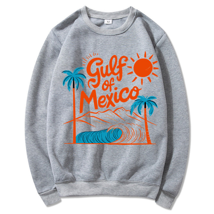 Kvinnors sweatshirt med maritim grafisk design och avslappnad passform Mirla-Eva Jonsson