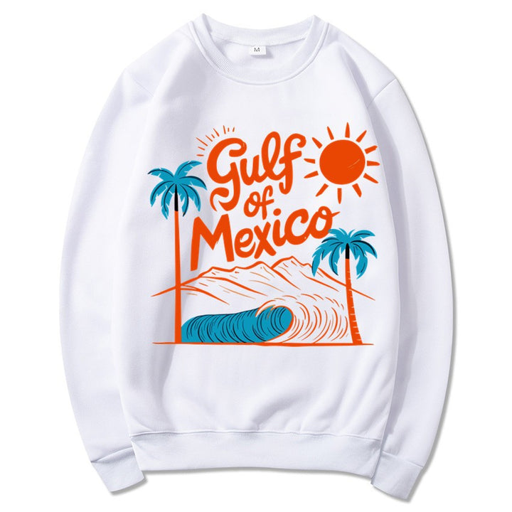 Kvinnors sweatshirt med maritim grafisk design och avslappnad passform Mirla-Eva Jonsson