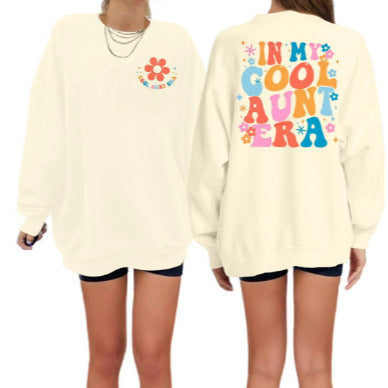 Kvinnors sweatshirt med modern blommönster och avslappnad passform Mirla-Eva Jonsson