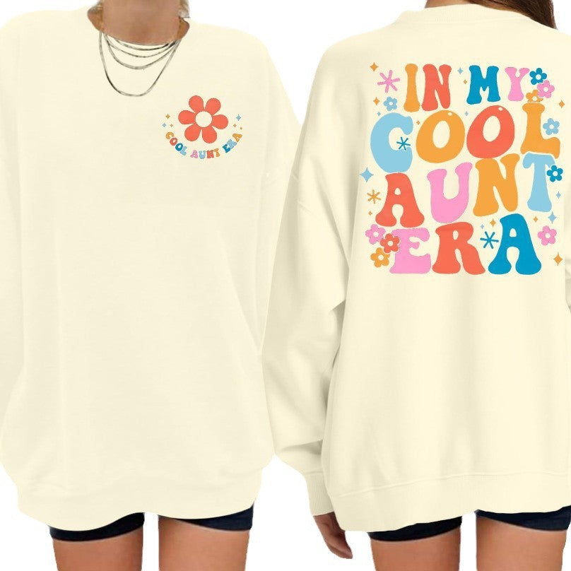 Kvinnors sweatshirt med modern blommönster och avslappnad passform Mirla-Eva Jonsson