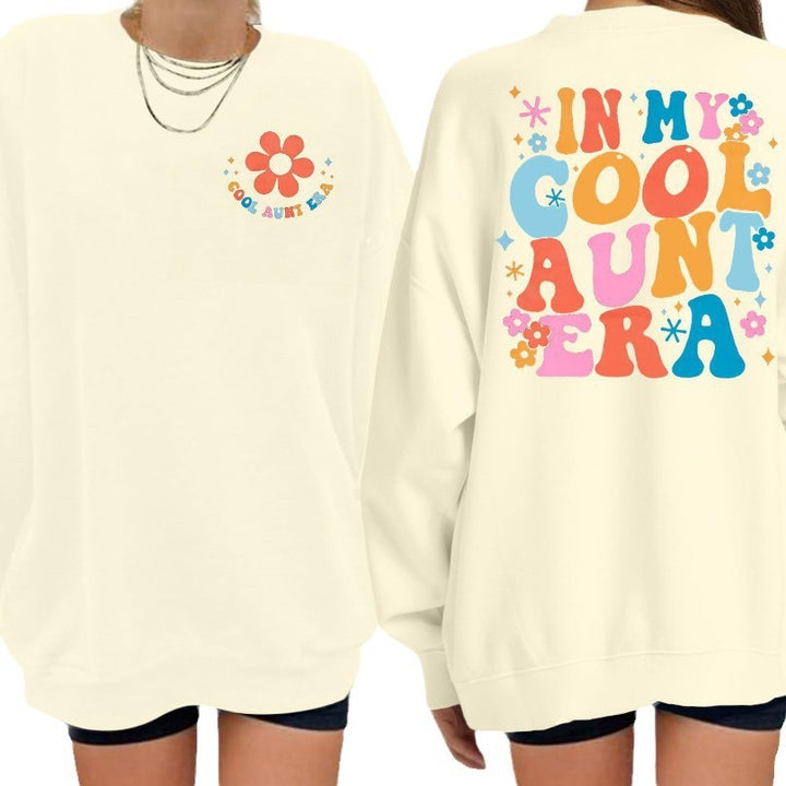 Kvinnors sweatshirt med modern blommönster och avslappnad passform Mirla-Eva Jonsson
