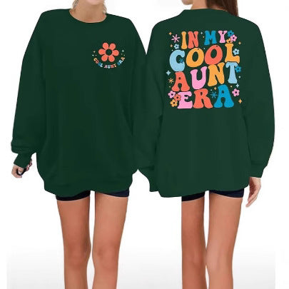 Kvinnors sweatshirt med modern blommönster och avslappnad passform Mirla-Eva Jonsson