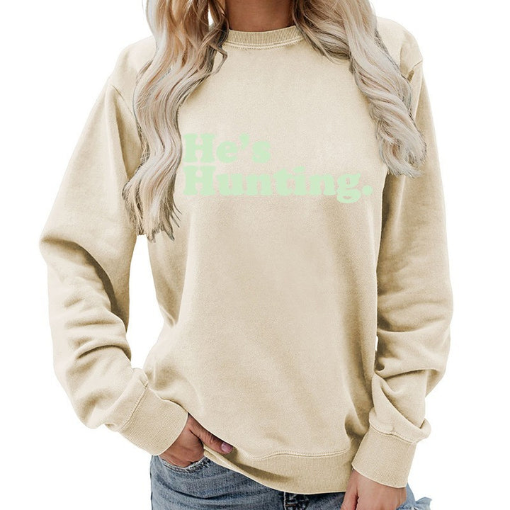 Kvinnors sweatshirt med modern text och avslappnad skärning Mirla-Eva Jonsson