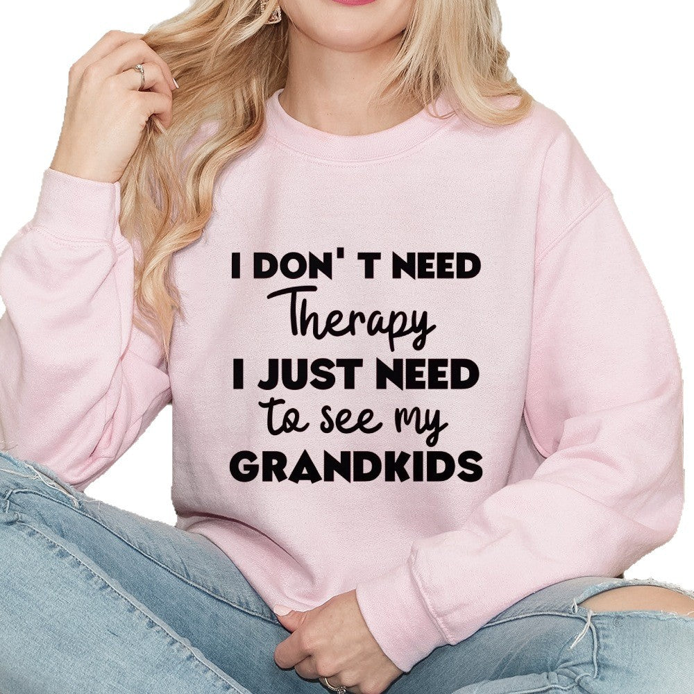 Kvinnors sweatshirt med motivational tryck och bekväm passform Mirla-Eva Jonsson
