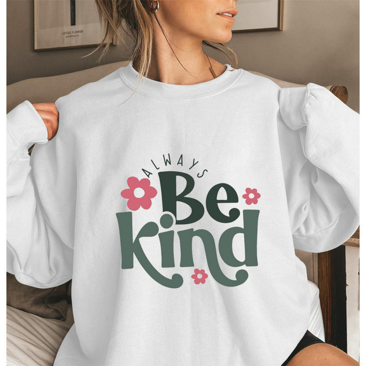 Kvinnors sweatshirt med motivatorisk meddelande och trendig puffärmsdesign Mirla-Eva Jonsson