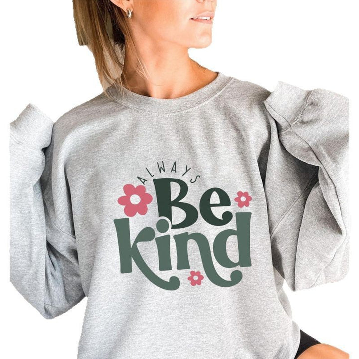 Kvinnors sweatshirt med motivatorisk meddelande och trendig puffärmsdesign Mirla-Eva Jonsson