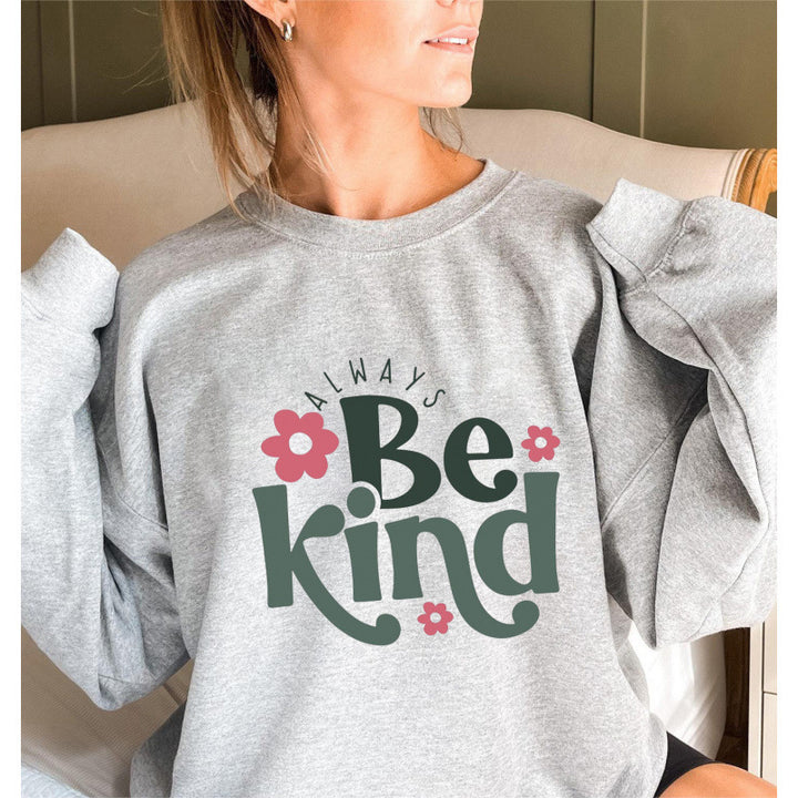 Kvinnors sweatshirt med motivatorisk meddelande och trendig puffärmsdesign Mirla-Eva Jonsson