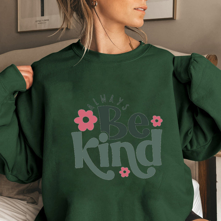 Kvinnors sweatshirt med motivatorisk meddelande och trendig puffärmsdesign Mirla-Eva Jonsson
