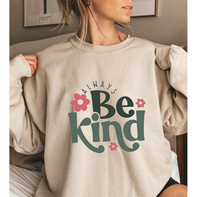 Kvinnors sweatshirt med motivatorisk meddelande och trendig puffärmsdesign Mirla-Eva Jonsson