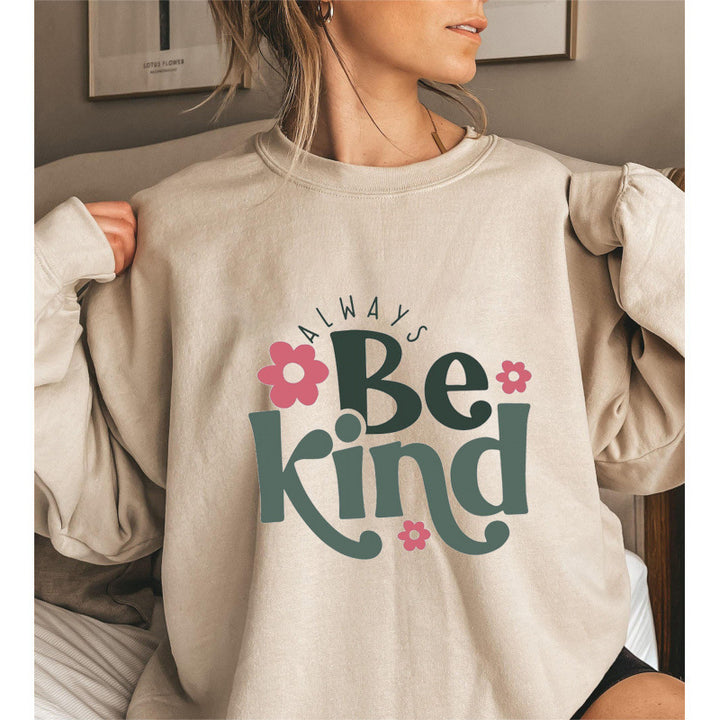 Kvinnors sweatshirt med motivatorisk meddelande och trendig puffärmsdesign Mirla-Eva Jonsson