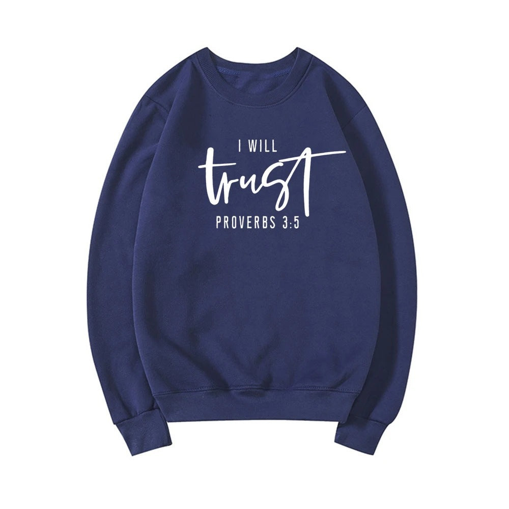Kvinnors sweatshirt med motiverande text och bekväm passform Mirla-Eva Jonsson