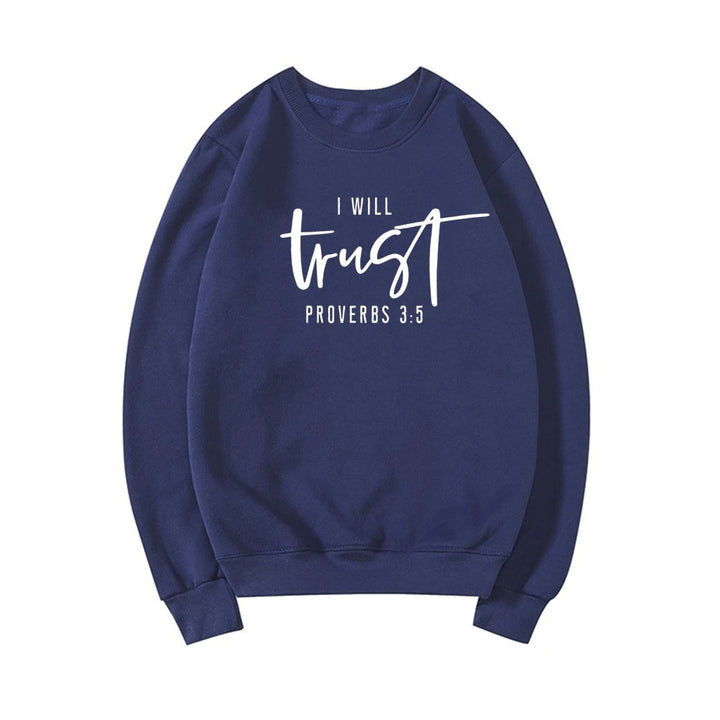 Kvinnors sweatshirt med motiverande text och bekväm passform Mirla-Eva Jonsson