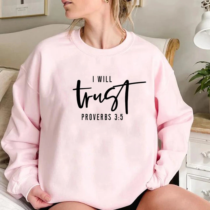 Kvinnors sweatshirt med motiverande text och bekväm passform Mirla-Eva Jonsson
