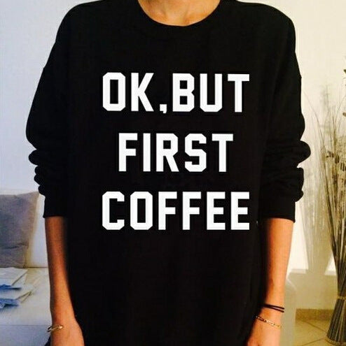 Kvinnors sweatshirt med motiverande tryck och avslappnad snitt Mirla-Eva Jonsson