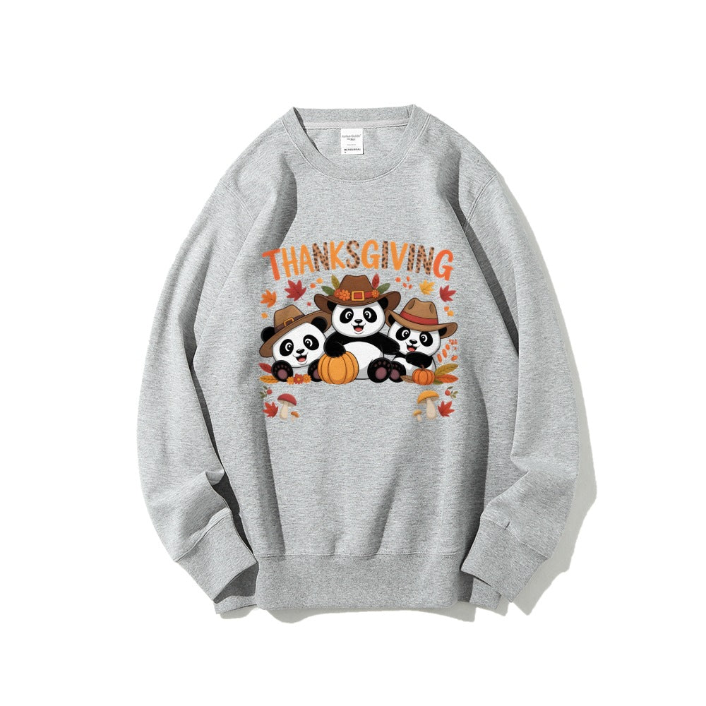 Kvinnors sweatshirt med rolig djurdesign och höstmotiv Mirla-Eva Jonsson