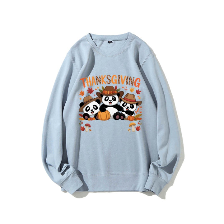 Kvinnors sweatshirt med rolig djurdesign och höstmotiv Mirla-Eva Jonsson