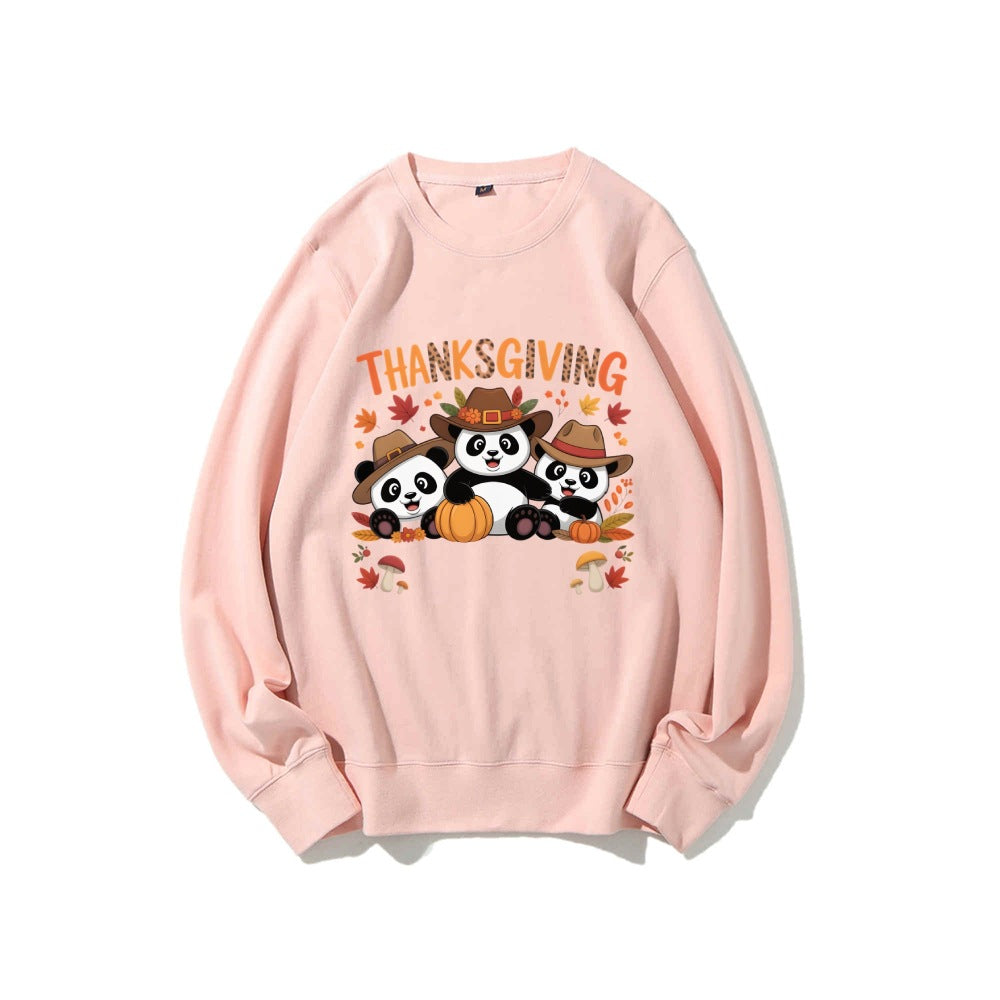 Kvinnors sweatshirt med rolig djurdesign och höstmotiv Mirla-Eva Jonsson