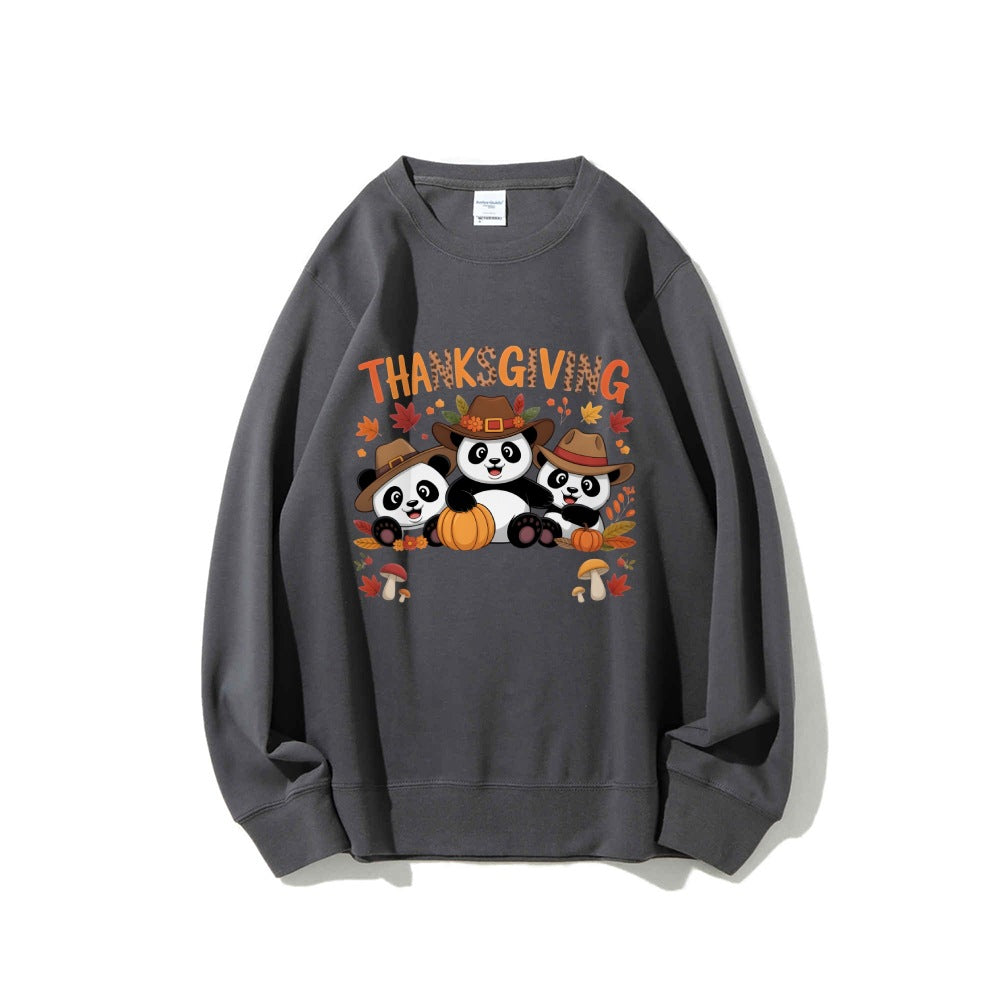 Kvinnors sweatshirt med rolig djurdesign och höstmotiv Mirla-Eva Jonsson