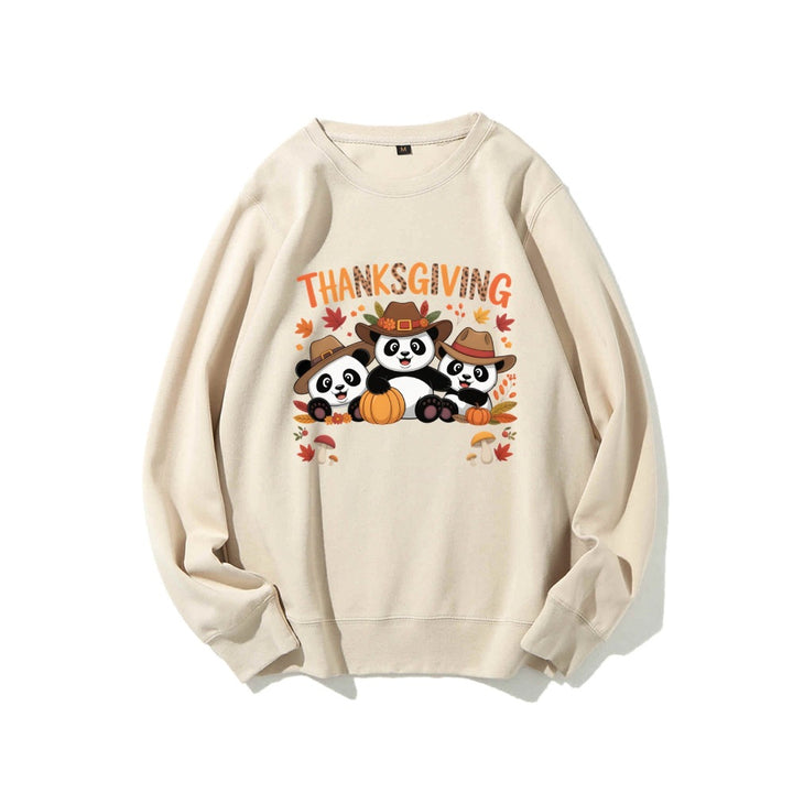 Kvinnors sweatshirt med rolig djurdesign och höstmotiv Mirla-Eva Jonsson