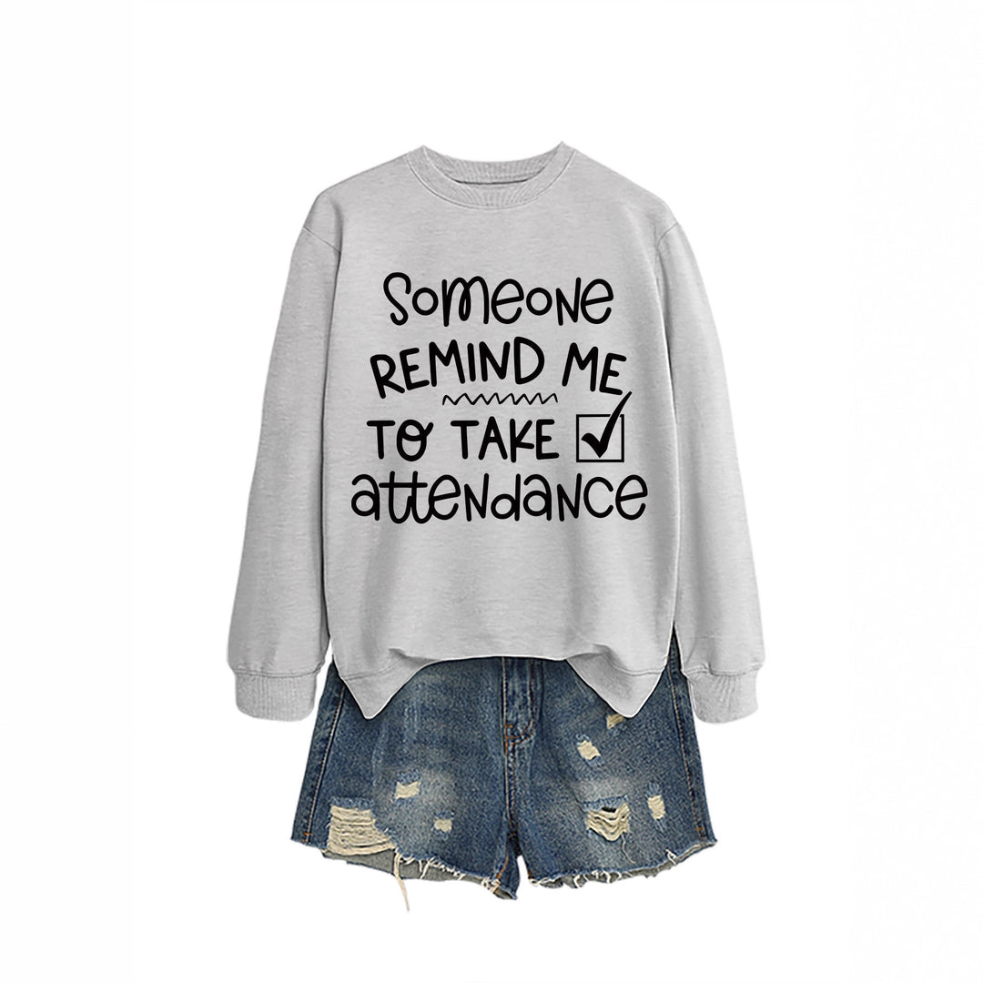 Kvinnors sweatshirt med rolig motiv och inspirerande text Mirla-Eva Jonsson