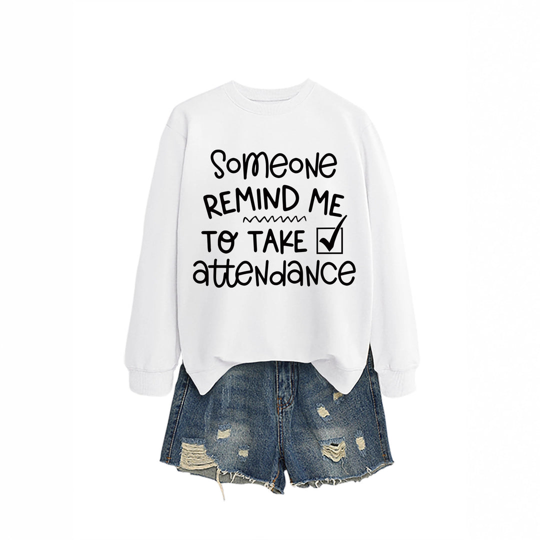 Kvinnors sweatshirt med rolig motiv och inspirerande text Mirla-Eva Jonsson