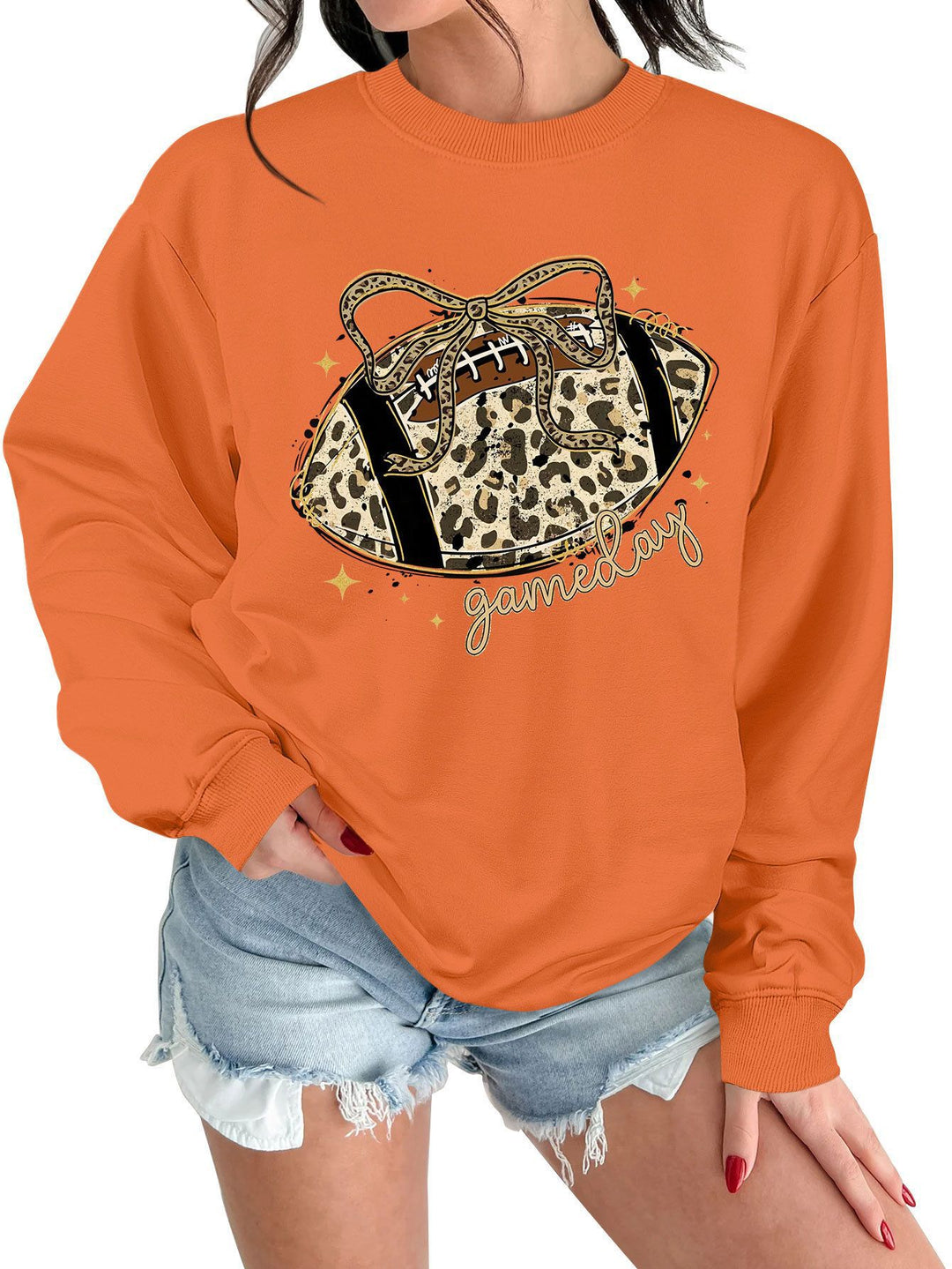 Kvinnors sweatshirt med spännande sportmotiv och avslappnad skärning Mirla-Eva Jonsson