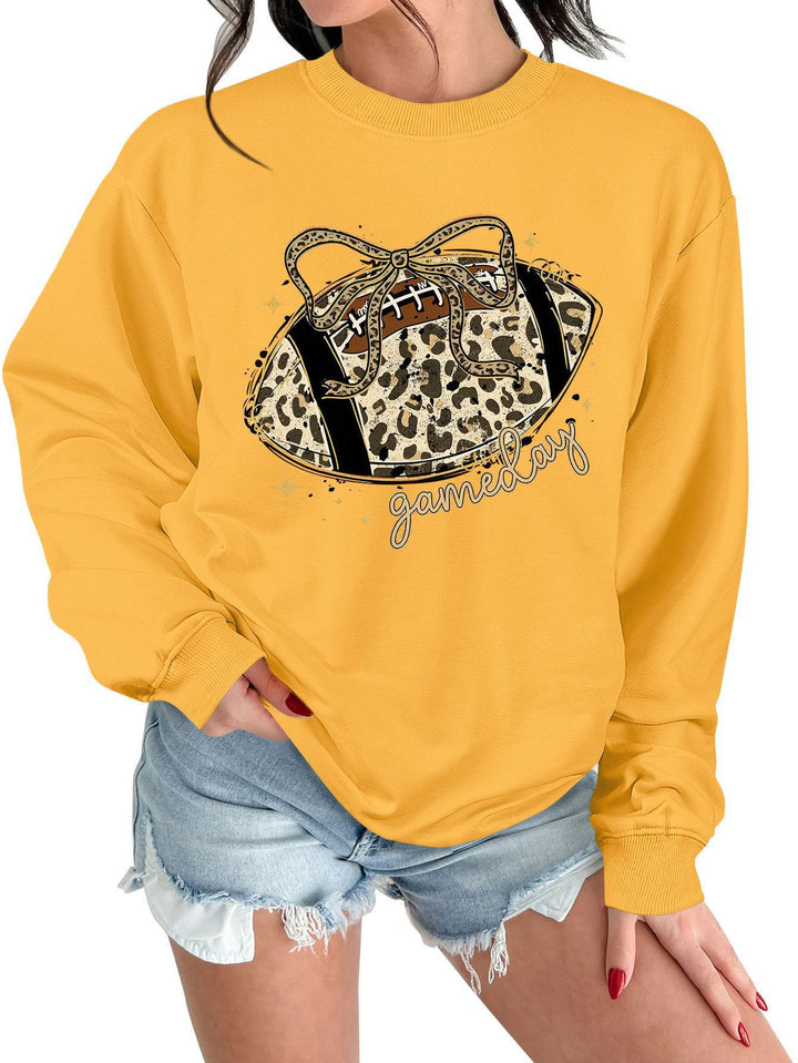 Kvinnors sweatshirt med spännande sportmotiv och avslappnad skärning Mirla-Eva Jonsson