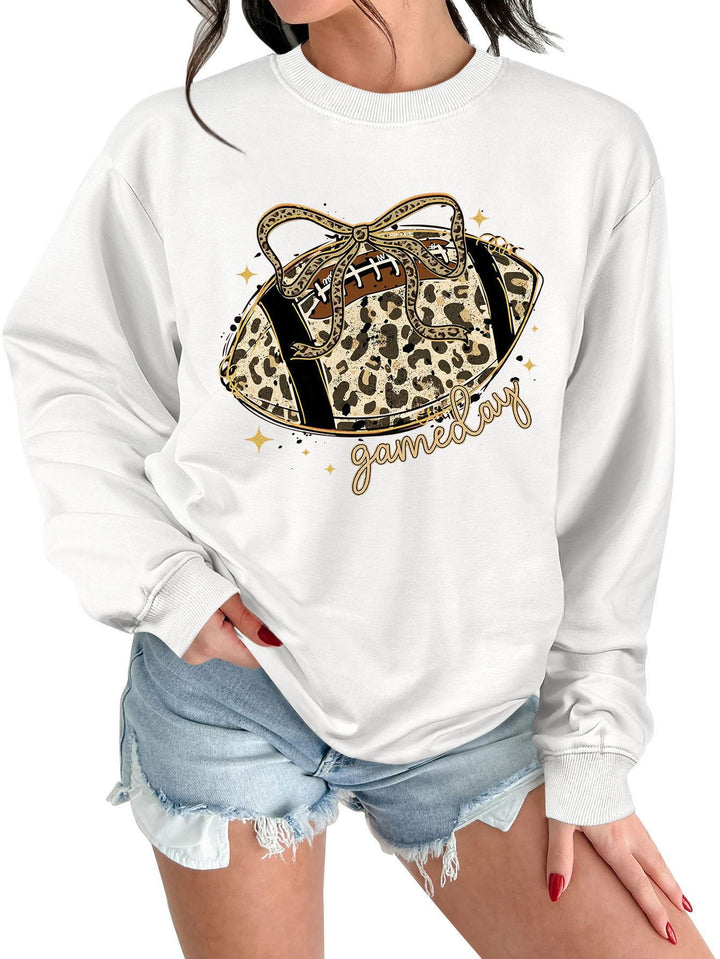 Kvinnors sweatshirt med spännande sportmotiv och avslappnad skärning Mirla-Eva Jonsson