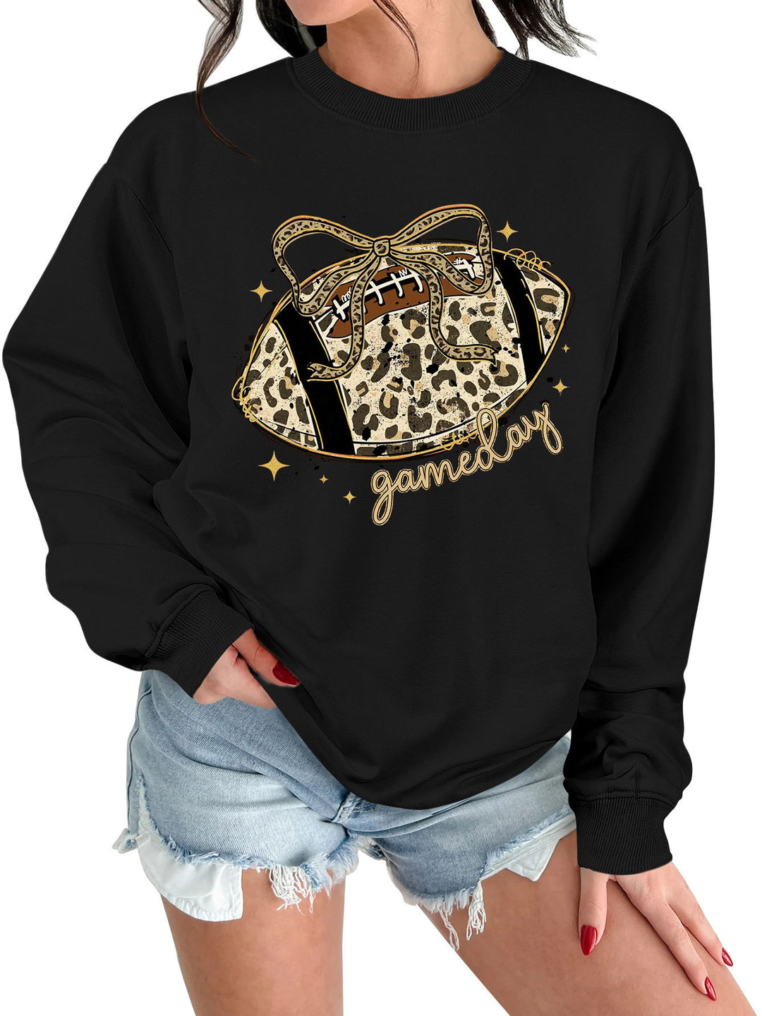 Kvinnors sweatshirt med spännande sportmotiv och avslappnad skärning Mirla-Eva Jonsson
